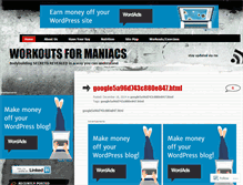 Tablet Screenshot of manicworkouts.com